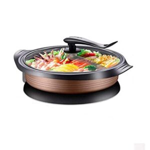 Electric Wok Multi-Function Electric Fire Pot 2 Household Electric Boiling Hot Pot Cooking 4 Fried Roast One Pot Can Be Used In Kitchen Restaurants Gourmet Cooking