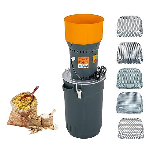 DYRABREST Electric Grain Mill Grinder, 1000W Commercial Grain Grinder Mill,Electric Stainless Steel Food Grinding Machine for Dry Corn Wheat Nut Coffee Bean Spice Pepper Herb Flour (6.6 Gallons)