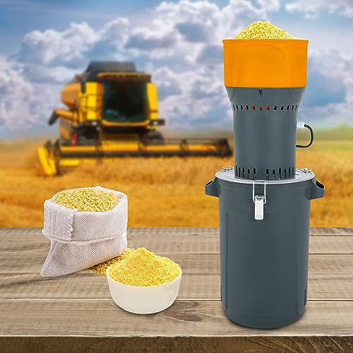 DYRABREST Electric Grain Mill Grinder, 1000W Commercial Grain Grinder Mill,Electric Stainless Steel Food Grinding Machine for Dry Corn Wheat Nut Coffee Bean Spice Pepper Herb Flour (6.6 Gallons)