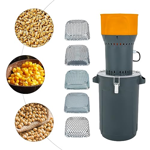 DYRABREST Electric Grain Mill Grinder, 1000W Commercial Grain Grinder Mill,Electric Stainless Steel Food Grinding Machine for Dry Corn Wheat Nut Coffee Bean Spice Pepper Herb Flour (6.6 Gallons)