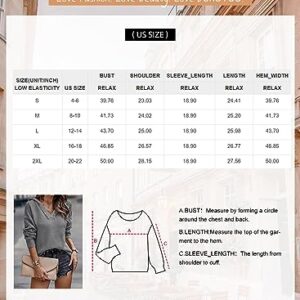 Dokotoo Fall Sweaters for Women 2023 V Neck Ribbed Knit Jumper Pullovers Solid Color Oversized Long Sleeve Drop Shoulders Hoodies Casual Frayed Edges Hooded Sweater Tops Green M