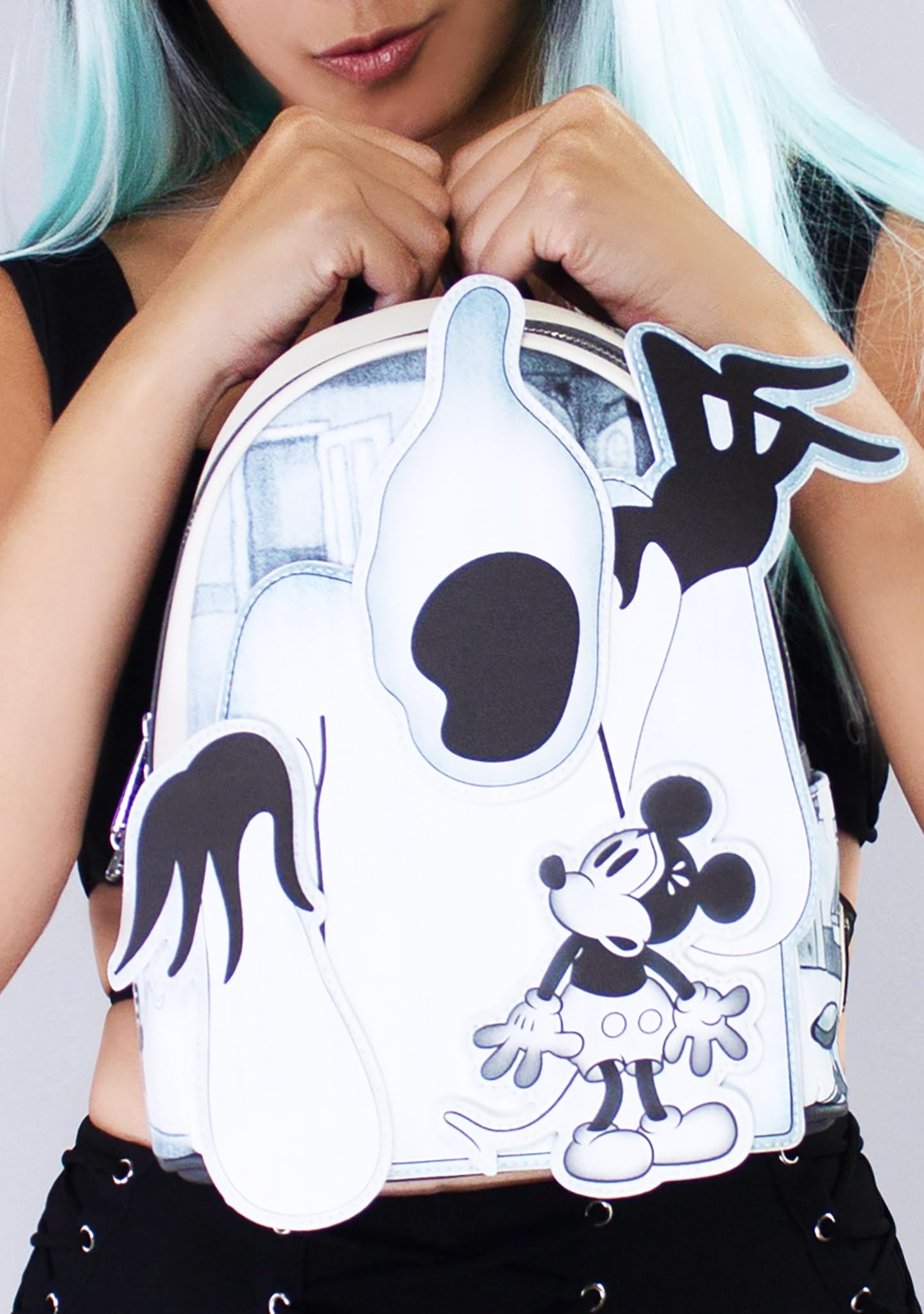 Loungefly X LASR Exclusive Disney The Haunted House Mickey Mini Backpack Fashion Cosplay Disneybound Cute Backpack