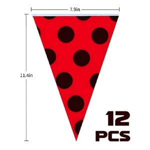 Ladybug Party Decoration Banner Ladybug Birthday Party Supplies Girls Birthday Party Decorations