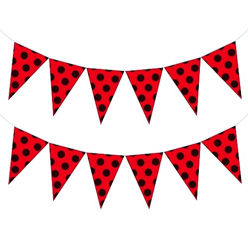 Ladybug Party Decoration Banner Ladybug Birthday Party Supplies Girls Birthday Party Decorations