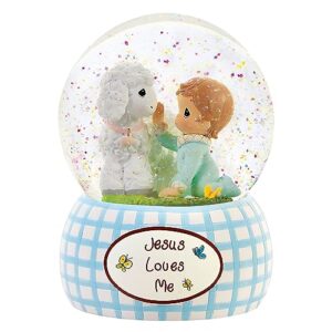 collections etc precious moments jesus loves me musical snow globe