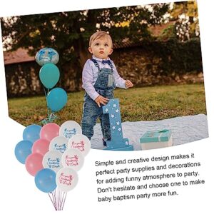 ABOOFAN 40pcs Balloon Kids Decor Baby Balloon Pink Ballons Baby Baptism Decorations Baby Shower Mylar Balloon Baby Shower Latex Balloons Garland Balloons Baby Baptism Baby Baptism Balloons