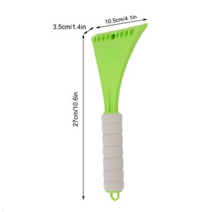 Car Windshield Shovel, Non Slip Convenient to Use EVA Foam Car Windshield Snow Scraping Tool Compact Ergonomic Handle Rounded Corner for Truck(Green)