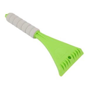 Car Windshield Shovel, Non Slip Convenient to Use EVA Foam Car Windshield Snow Scraping Tool Compact Ergonomic Handle Rounded Corner for Truck(Green)