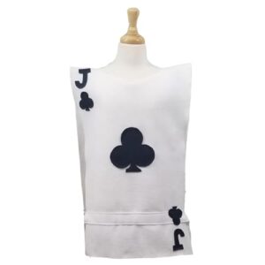 Jack Playing Card Costume Tunic (Hearts, Spades, Clubs or Diamonds) Alice in Wonderland/Card Soldier - Baby, Toddler, Kids, Teen, Adult and Plus Sizes Available (Adult Large)