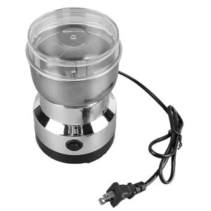 Emoshayoga Small Electric Grinder, Stainless Steel Blade Efficient Grinding US Plug 110V Portable Coffee Bean Mill 4 Blades for Grains for Home