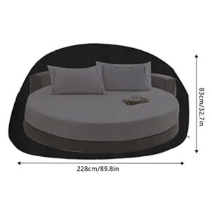 90 Inch Heavy Duty Waterproof Daybed Cover Outdoor Round Canopy Daybed Sofa Cover Patio Furnitures Cover Anti-UV Waterproof Daybed Cover Outdoor