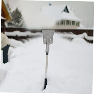 Happyyami Home Tools 2pcs Household Ice Steel Cleaning Removing Remover Road Shovel Outdoor Replaceable Tool Manganese Scraper Deicing Snow Thickened Metal Breaking Sidewalk Removal