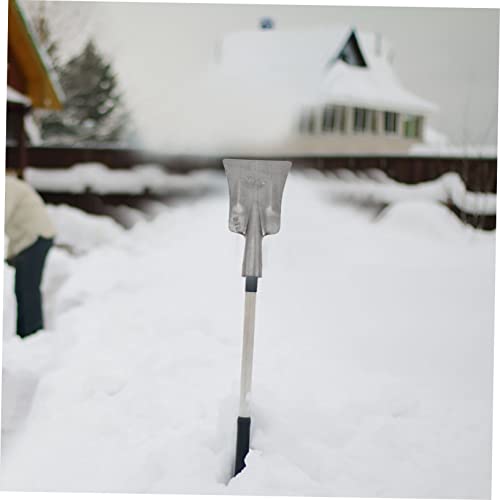 Happyyami Home Tools 2pcs Household Ice Steel Cleaning Removing Remover Road Shovel Outdoor Replaceable Tool Manganese Scraper Deicing Snow Thickened Metal Breaking Sidewalk Removal