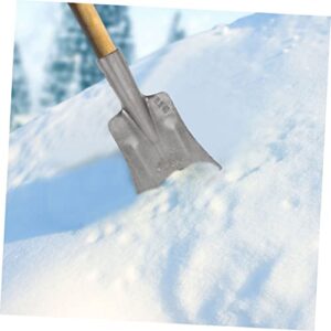 Happyyami Home Tools 2pcs Household Ice Steel Cleaning Removing Remover Road Shovel Outdoor Replaceable Tool Manganese Scraper Deicing Snow Thickened Metal Breaking Sidewalk Removal