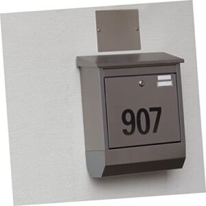 OSALADI Mailbox Numbers 12 Sheets Mailbox Digital Stickers Outdoors Stickers Outdoor Mailbox Scrapbooking Stickers Self Adhesive Door Numbers Mailbox Letter Stickers Label Pvc