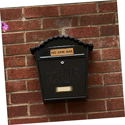 OSALADI Mailbox Numbers 12 Sheets Mailbox Digital Stickers Outdoors Stickers Outdoor Mailbox Scrapbooking Stickers Self Adhesive Door Numbers Mailbox Letter Stickers Label Pvc