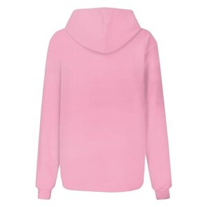 wkind olades Come On Let's Go Party Hoodies for Women Oversized Hooded Sweatshirts Fleece Casual Long Sleeve Pullover Loose Lightweight Clothes 2023 Bachelorette Pullover Fall Holiday Tops Pink