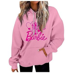 wkind olades come on let's go party hoodies for women oversized hooded sweatshirts fleece casual long sleeve pullover loose bachelorette fall clothes 2038 pink
