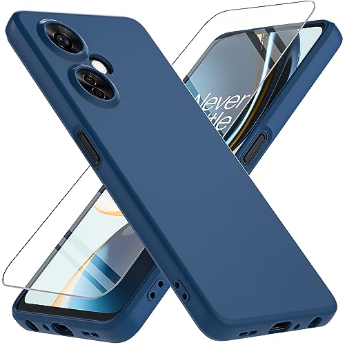 Hensinple for Oneplus Nord N30 5G Case, Shockproof [with Screen Protector] Military Grade Drop 360 Silicone Full Body Protection Cover Phone Case for OnePlus Nord N30 5G/Oneplus CE 3 Lite 5G(Blue)