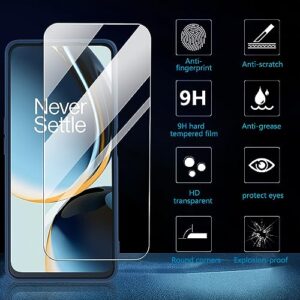 Hensinple for Oneplus Nord N30 5G Case, Shockproof [with Screen Protector] Military Grade Drop 360 Silicone Full Body Protection Cover Phone Case for OnePlus Nord N30 5G/Oneplus CE 3 Lite 5G(Blue)