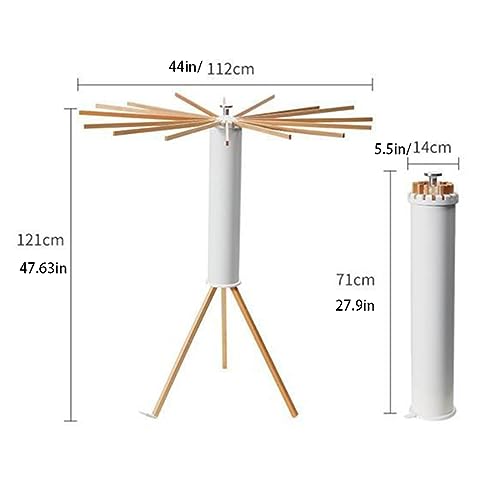 CLSMD Foldable Drying Rack Wood Stable Clothes Pole Floor Laundry Rack Drying Indoor Outdoor Bedroom Balcony Family Laundry Supplies