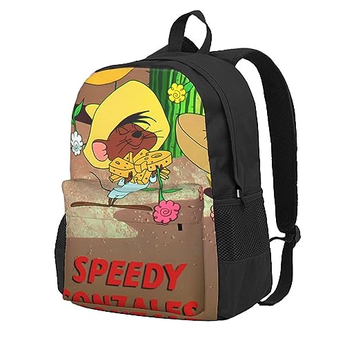 NALCKA Speedy Anime Gonzales Backpack with Large Capacity Laptop Backpack Business Daypack Adjustable Shoulder Strap Bookbag 16.5 inch