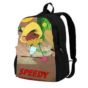 NALCKA Speedy Anime Gonzales Backpack with Large Capacity Laptop Backpack Business Daypack Adjustable Shoulder Strap Bookbag 16.5 inch