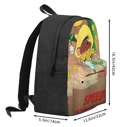 NALCKA Speedy Anime Gonzales Backpack with Large Capacity Laptop Backpack Business Daypack Adjustable Shoulder Strap Bookbag 16.5 inch