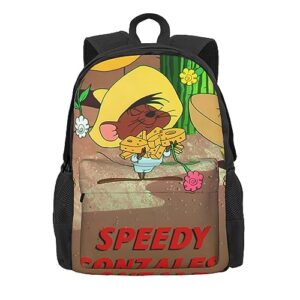 NALCKA Speedy Anime Gonzales Backpack with Large Capacity Laptop Backpack Business Daypack Adjustable Shoulder Strap Bookbag 16.5 inch