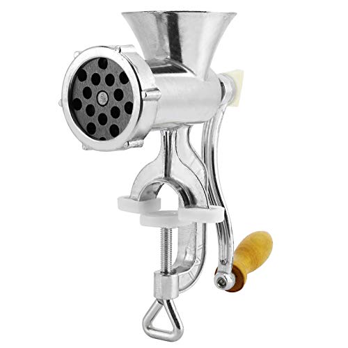 Meat Grinder, Mincer, Durable Aluminum Alloy LaborSaving Handle for Grinding Pork, Beef, Lamb, Chicken Restaurant Kitchen Tool Home