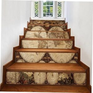 DOITOOL Thicken Stairs Stickers Stairs Decals Staircase Decals Stair Stickers Decorate Decorative Paintings Digital PVC Stair Decor Staircase Stickers Staircase Wall Decor