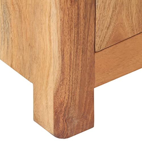 YPWRENH Cupboards Entrance Shoe Cabinet Bedside Cabinet 15.7 "x11.8 x19.7 Solid Acacia Wood for Bedroom, Living Room, Dining Room, Kitchen