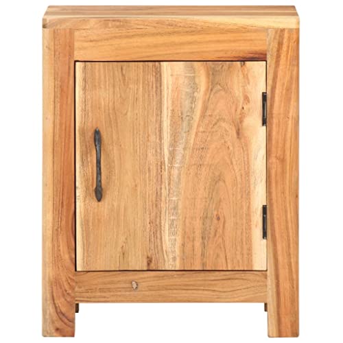 YPWRENH Cupboards Entrance Shoe Cabinet Bedside Cabinet 15.7 "x11.8 x19.7 Solid Acacia Wood for Bedroom, Living Room, Dining Room, Kitchen