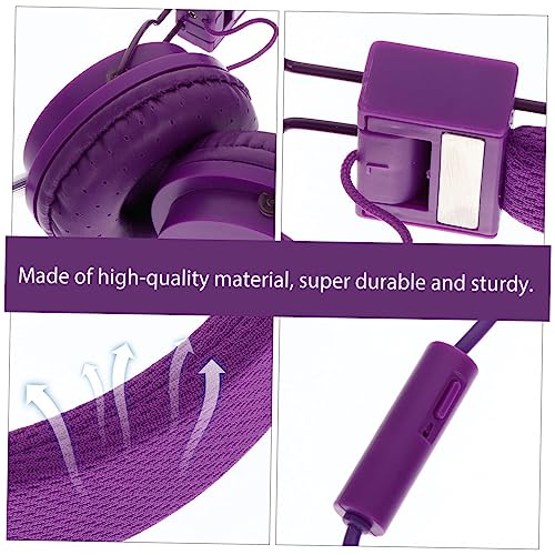 Mikikit Headset Wired Music Headset Boys Headphones for Over Ear Headphones Wired Headphones for Noise canceling 3. 5mm Earphone Noise Wired Earphones Earmuff Headphones Plastic