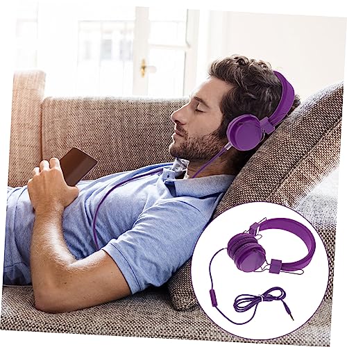 Mikikit Headset Wired Music Headset Boys Headphones for Over Ear Headphones Wired Headphones for Noise canceling 3. 5mm Earphone Noise Wired Earphones Earmuff Headphones Plastic