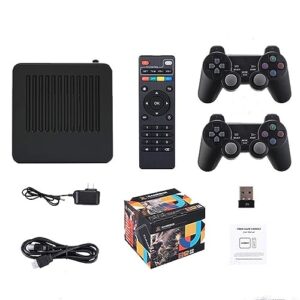g11 pro game box 4k hd tv game stick video game console 256g built in 60000+ retro games portable game player wireless gamepad (256g 60000+games)