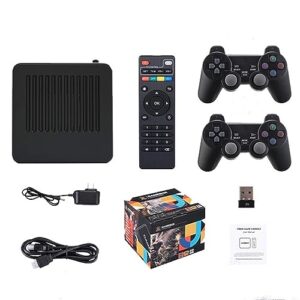 G11 Pro Game Box 4K HD TV Game Stick Video Game Console 256G Built in 60000+ Retro Games Portable Game Player Wireless Gamepad (256G 60000+Games)