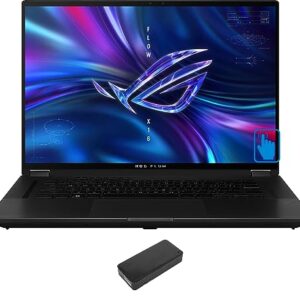 ASUS ROG Flow X16 GV601 Gaming & Entertainment Laptop (AMD Ryzen 9 6900HS 8-Core, 64GB DDR5 4800MHz RAM, 2TB PCIe SSD, GeForce RTX 3060, 16.0" 165Hz Touch Win 11 Pro) with DV4K Dock