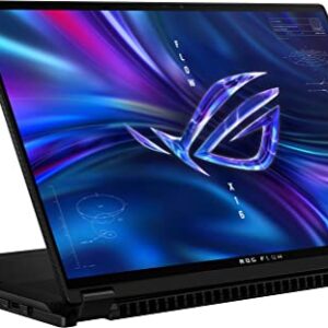 ASUS ROG Flow X16 GV601 Gaming & Entertainment Laptop (AMD Ryzen 9 6900HS 8-Core, 64GB DDR5 4800MHz RAM, 2TB PCIe SSD, GeForce RTX 3060, 16.0" 165Hz Touch Win 11 Pro) with DV4K Dock