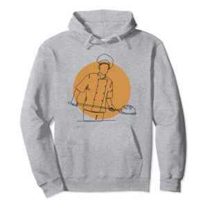 Lineart Bread Dough Bread Maker Bread Queen Bread Baker Pullover Hoodie