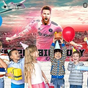 Soccer Star Birthday Party Decorations Backdrop, Soccer Player Themed Birthday Party Banner for Fans Birthday Party Photo Background, Football Banner Photo Booth Props