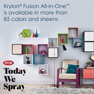 Krylon K02753007 Fusion All-In-One Spray Paint for Indoor/Outdoor Use, Satin White, 12 Ounce (Pack of 2)