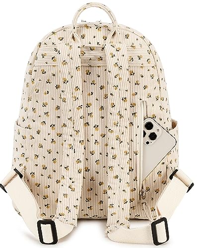 BTOOP Mini Backpack Girls Womens Corduroy Small Backpacks Purse Little Shoulder Bags for Teens Adult Casual Travel Daypack