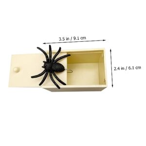 Toyvian 9 pcs Toy Trick Secret Joke Toys with Spiders Surprise Halloween Spider Kids Housebeige Scared Fun Simulation Funny Mouse Realistic Fake in Gag Wooden Prank Party Joking Plastic