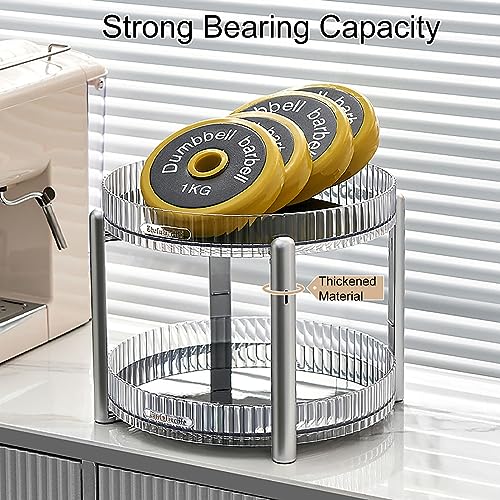 Spice Spinner, Spinning Spice Rack, Lazy Susan Turntable Organizer, 360 Degree Rotating Dresser Organizer, for Countertop, Refrigerator, Dresser Storage (Size : Single layer)