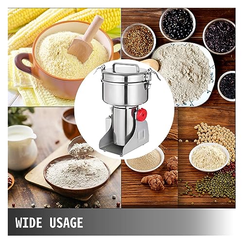 750g Herb Mill Grain Mill Open-Cover-Stop Flour Powder Electric Mill Machine Herbs Autumn Grinder