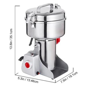 750g Herb Mill Grain Mill Open-Cover-Stop Flour Powder Electric Mill Machine Herbs Autumn Grinder