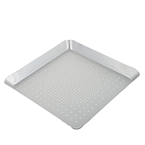 Temkin 3pcs Tray Cake Baking Plate Xxcm Utensil Ie Bread Pe Sticks Practical Making Stick Rim Cm Silver Nonstick Pancake Mesh Screen Non- Oven Steel Brownie Loaf with Supplies Xcm Plate (Size : 20X20