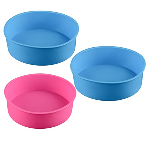 Temkin Baking Random Bakeware Wedding Making Stick Inch Non Non-Stick Supplies Birthday Anniversary Dog Tray Accessories for Pan Reusable Color Hot Kitchen Pancake Bread Silicone Plate