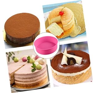Temkin Baking Random Bakeware Wedding Making Stick Inch Non Non-Stick Supplies Birthday Anniversary Dog Tray Accessories for Pan Reusable Color Hot Kitchen Pancake Bread Silicone Plate